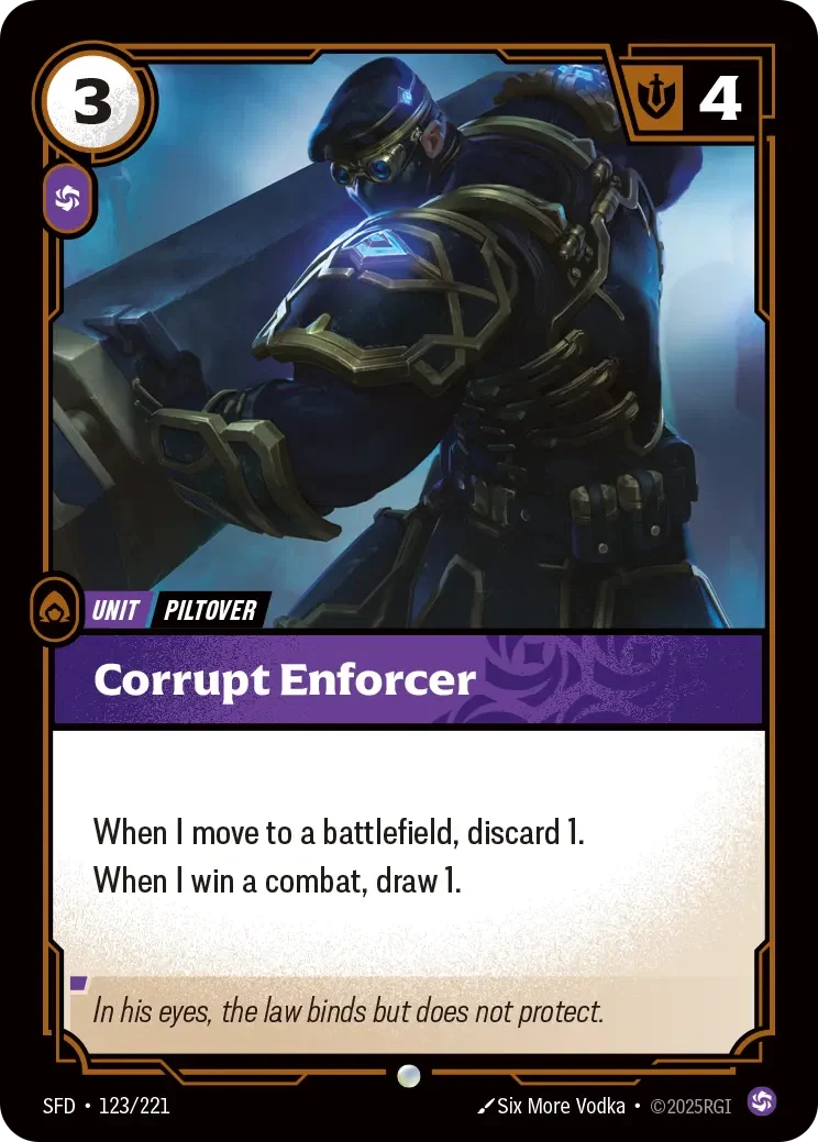 Corrupt Enforcer - 123/221 (SFD) Common