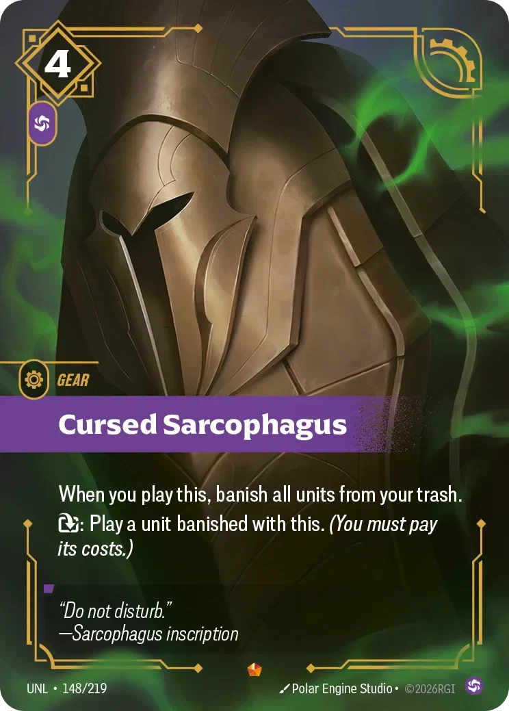 Cursed Sarcophagus - 148/219 (UNL)  Epic