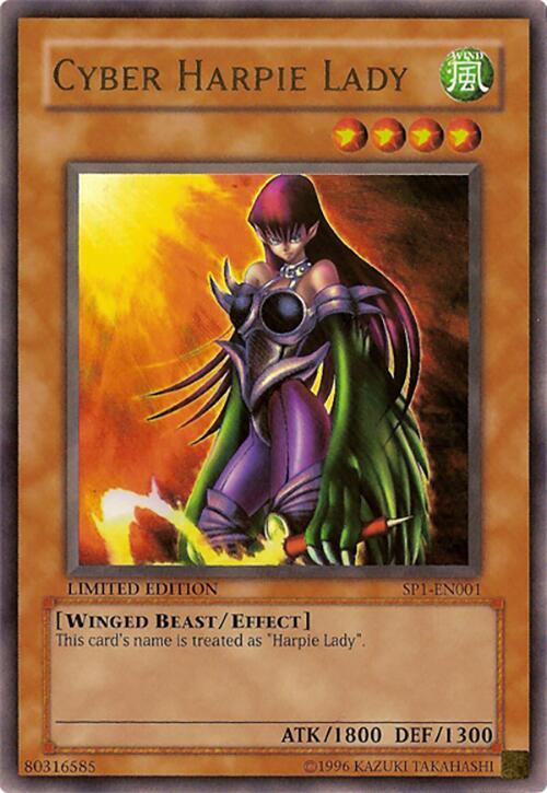 Cyber Harpie Lady (SP1-EN001) Ultra Rare Near Mint Limited Edition