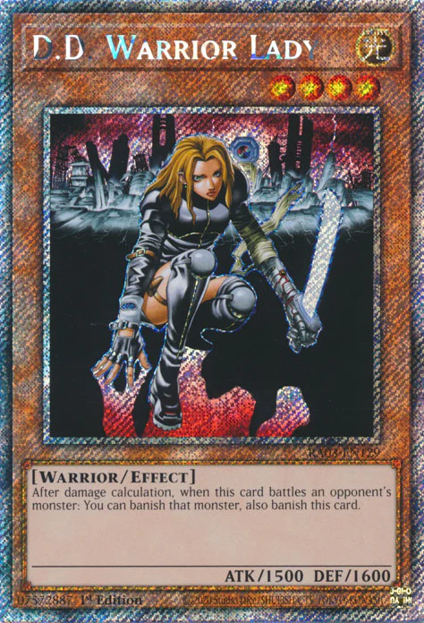 D.D. Warrior Lady (RA03-EN129) Platinum Secret Rare - Near Mint 1st Edition
