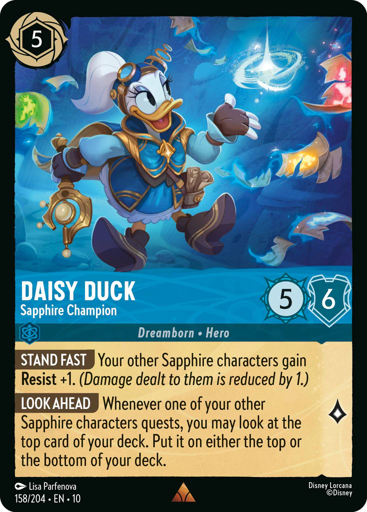 Daisy Duck - Sapphire Champion (158/204 - Whispers in the Well) Rare