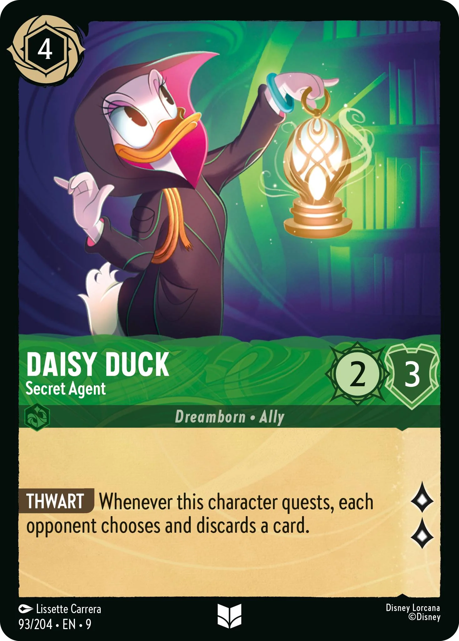 Daisy Duck - Secret Agent (Fabled - 093/204)  Uncommon