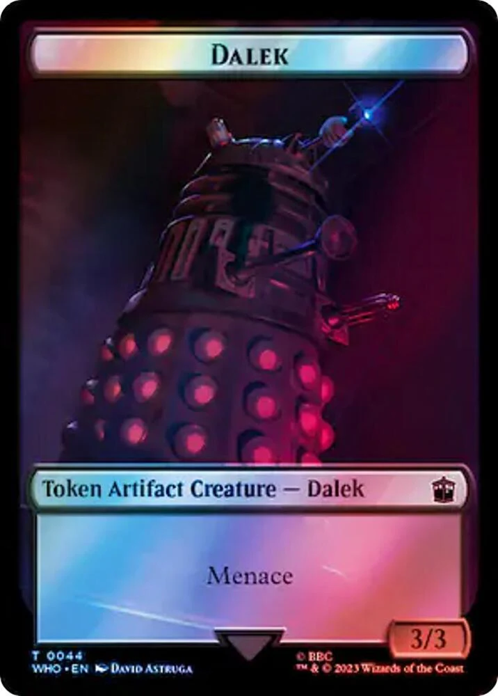 Dalek [#0044] // Alien Warrior [#0046] (WHO-T-Surge Foil) - Image 2