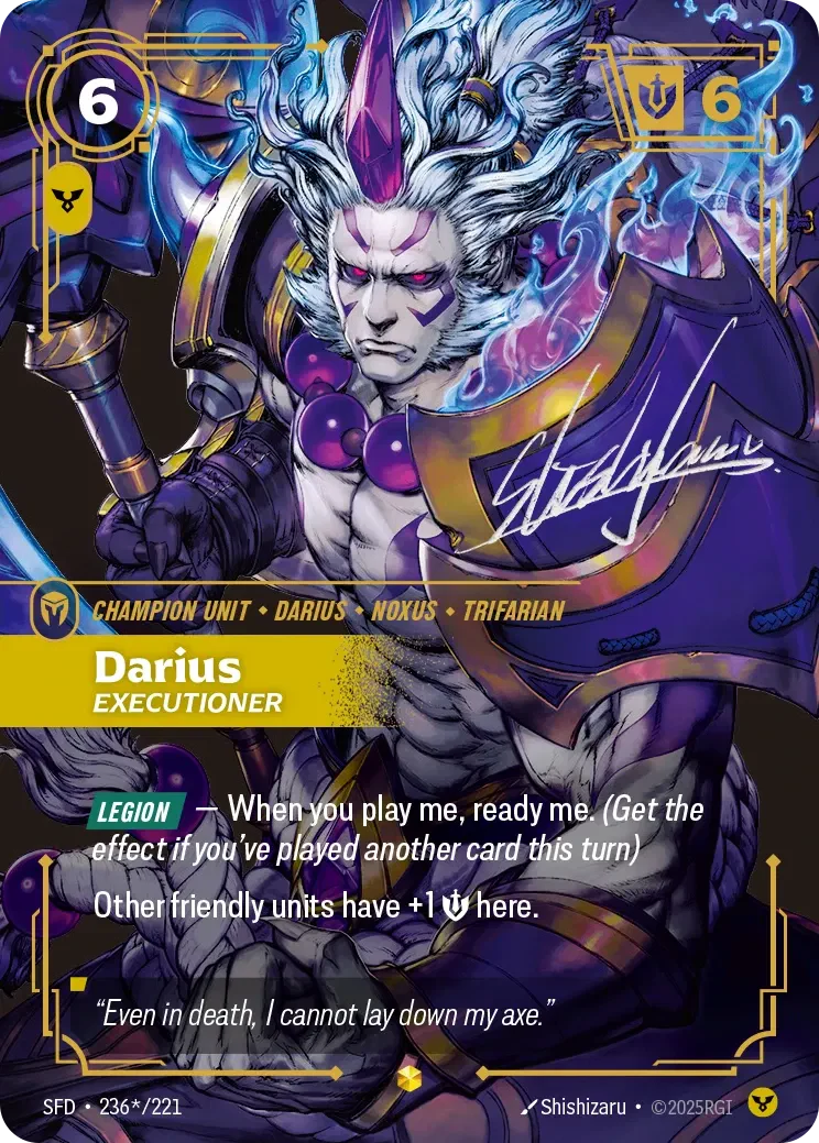 Darius - Executioner (Signature) - 236*/221 (SFD) Showcase
