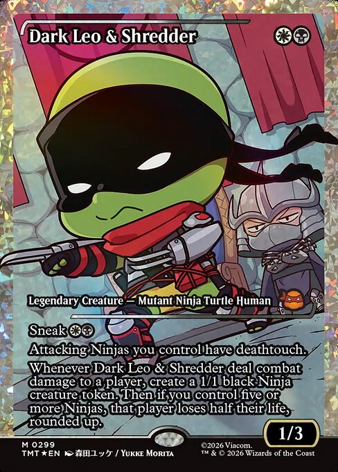 Dark Leo & Shredder [ #0299 Fracture Foil Japan Showcase ] (TMT-M)