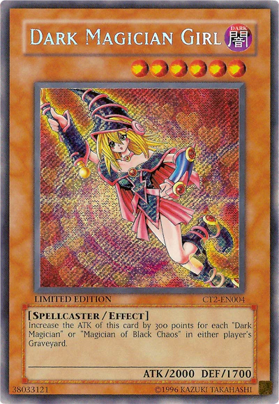 Dark Magician Girl (CT2-EN004) Secret Rare - Light Play Limited Edition