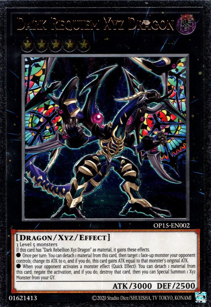 Dark Requiem XYZ Dragon (OP15-EN002) Ultimate Rare - Near Mint Unlimited