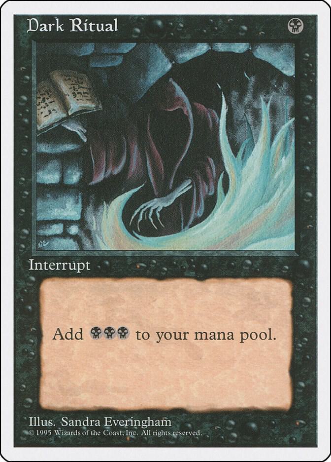Dark Ritual (4ED-C) Damaged