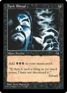 Dark Ritual (TMP-C) Heavy Play