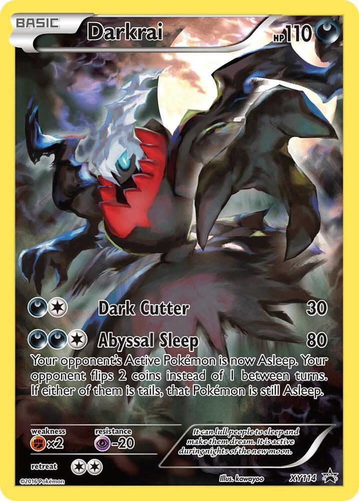 Darkrai - XY114 (XY:PR) Promo - Heavy Play Holofoil