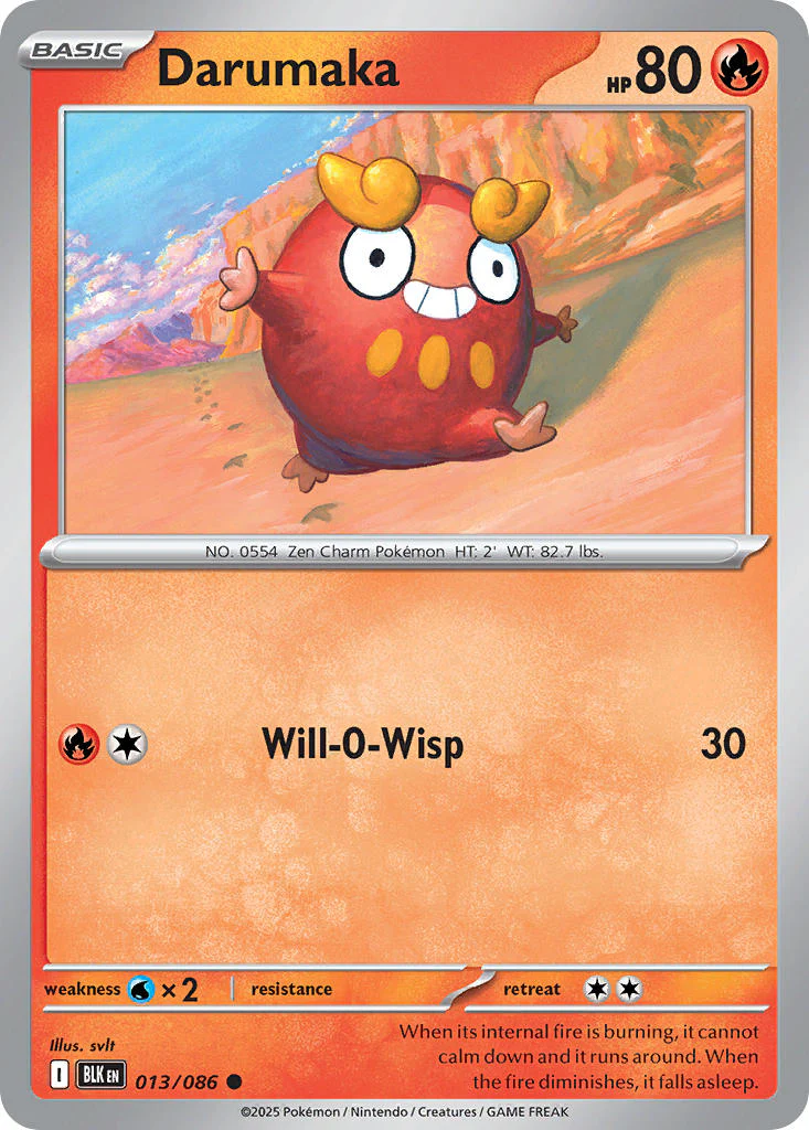 Darumaka (Master Ball Pattern) - 013/086 (BLK) Common