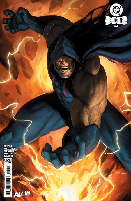 DC K.O. #4 (OF 5) CVR F AARON BARTLING DARKSEID CARD STOCK VAR