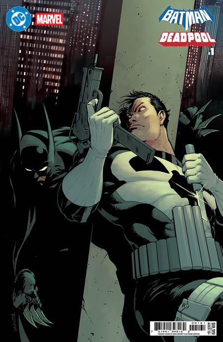 DC MARVEL BATMAN DEADPOOL #1 (ONE SHOT) CVR G NICK DRAGOTTA BATMAN PUNISHER CARD STOCK VAR - Image 2
