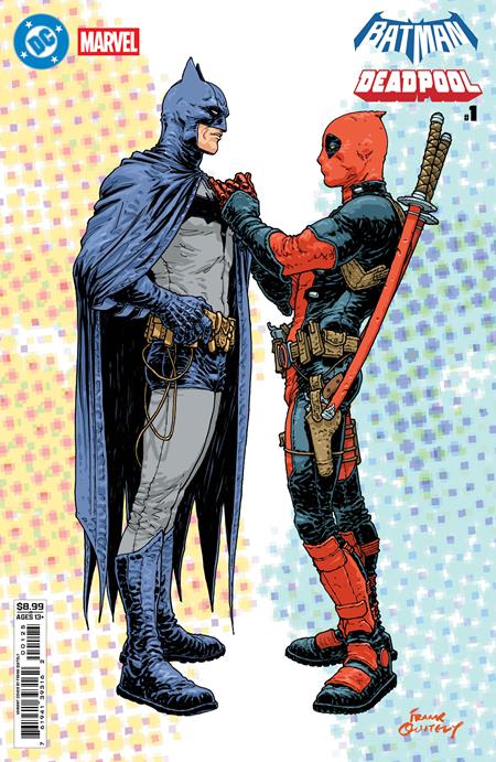 DC MARVEL BATMAN DEADPOOL #1 (ONE SHOT) CVR N FRANK QUITELY BATMAN DEADPOOL CARD STOCK VAR - Image 2