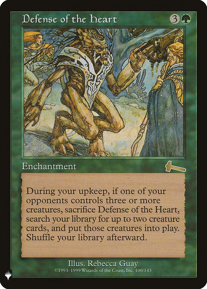 Defense of the Heart (ULG-R-LIST) Moderate Play