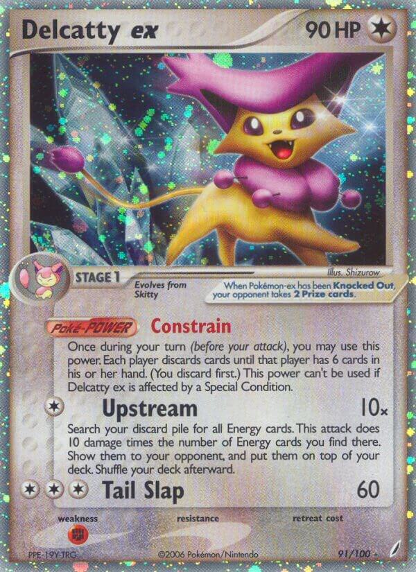 Delcatty ex - 91/100 (CG) Ultra Rare - Damaged