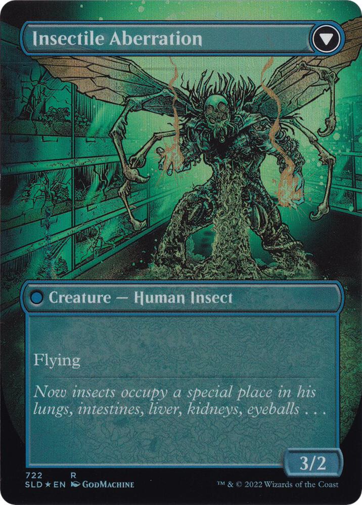 Delver of Secrets // Insectile Aberration [#0722] (SLD-M-FOIL) - Image 2