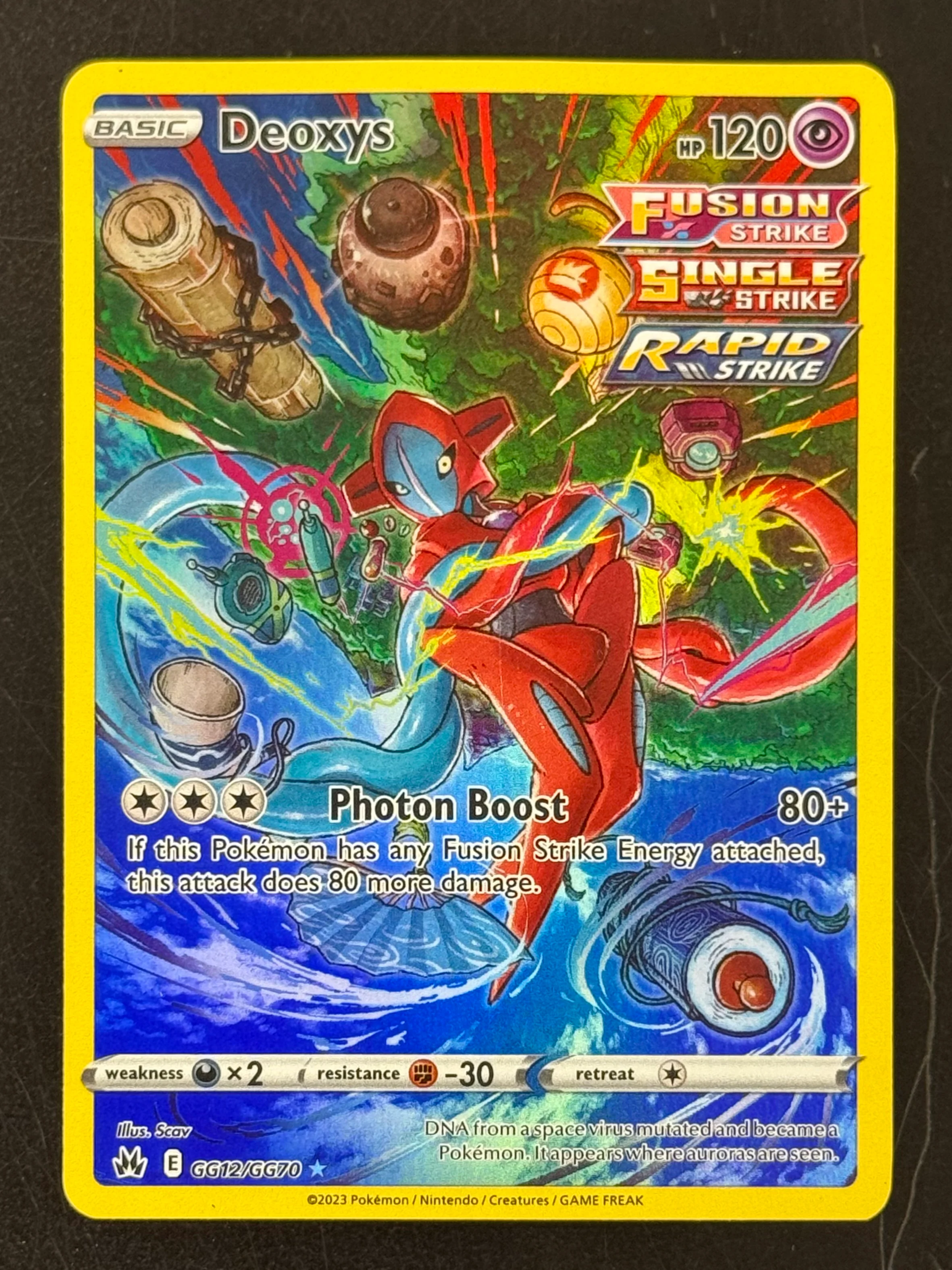 Deoxys - GG12/GG70 (CRZ:GG) Holo Rare -  Damaged Holofoil