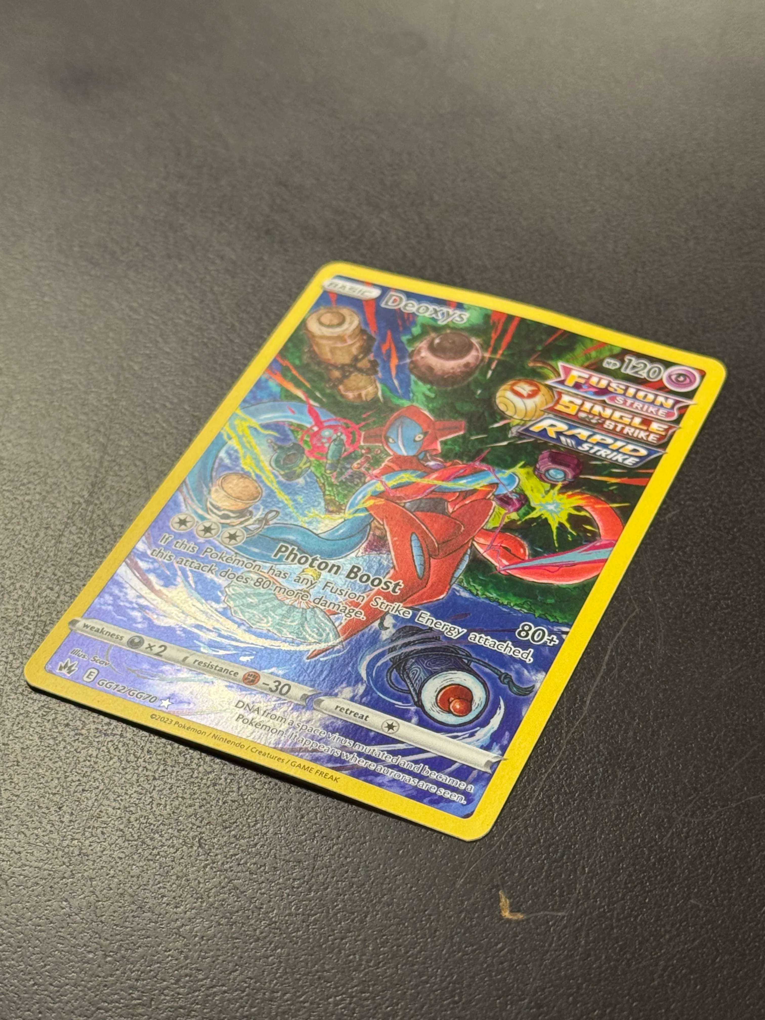 Deoxys - GG12/GG70 (CRZ:GG) Holo Rare -  Damaged Holofoil - Image 4