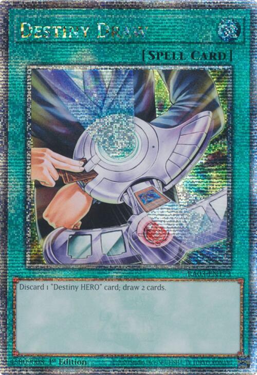 Destiny Draw (RA03-EN173) Quarter Century Secret Rare - Near Mint 1st Edition