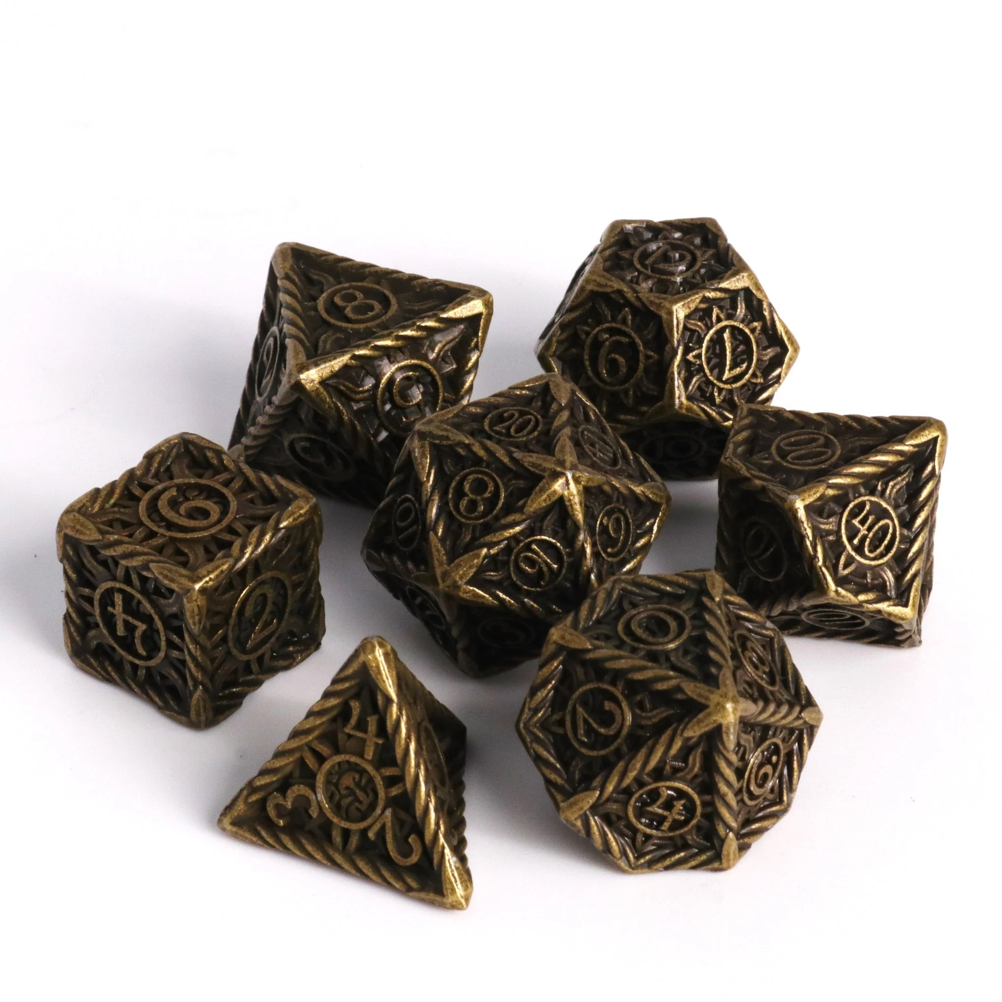 DHD: RPG Set - Sunwave Battleworn Gold (7 poly set)