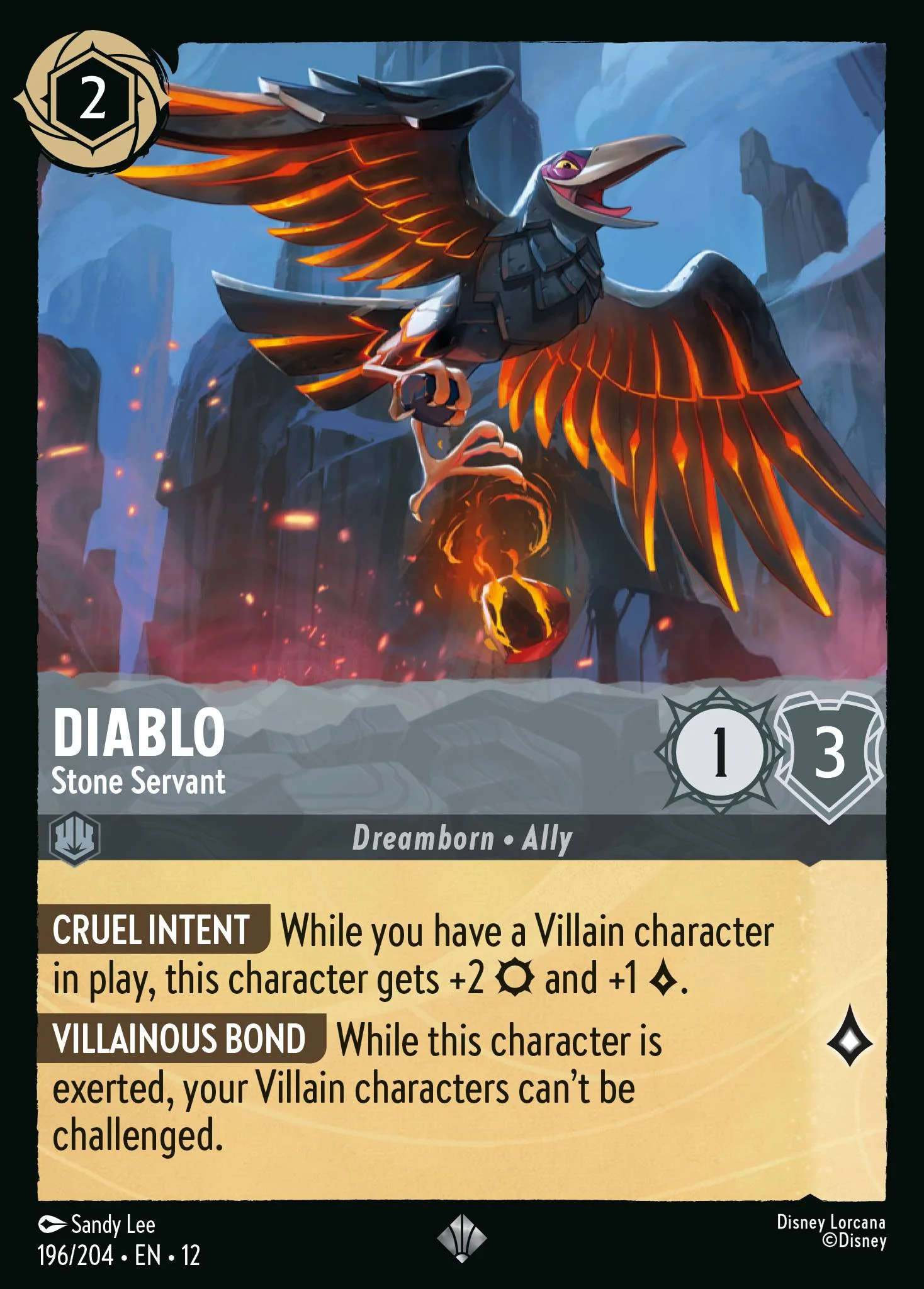 Diablo - Stone Servant (Wilds Unknown 196/204) Super Rare