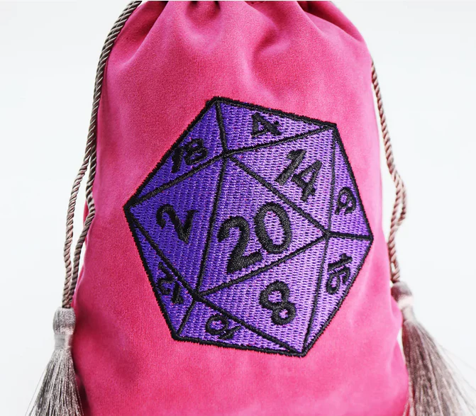 Dice Bag - Purple D20