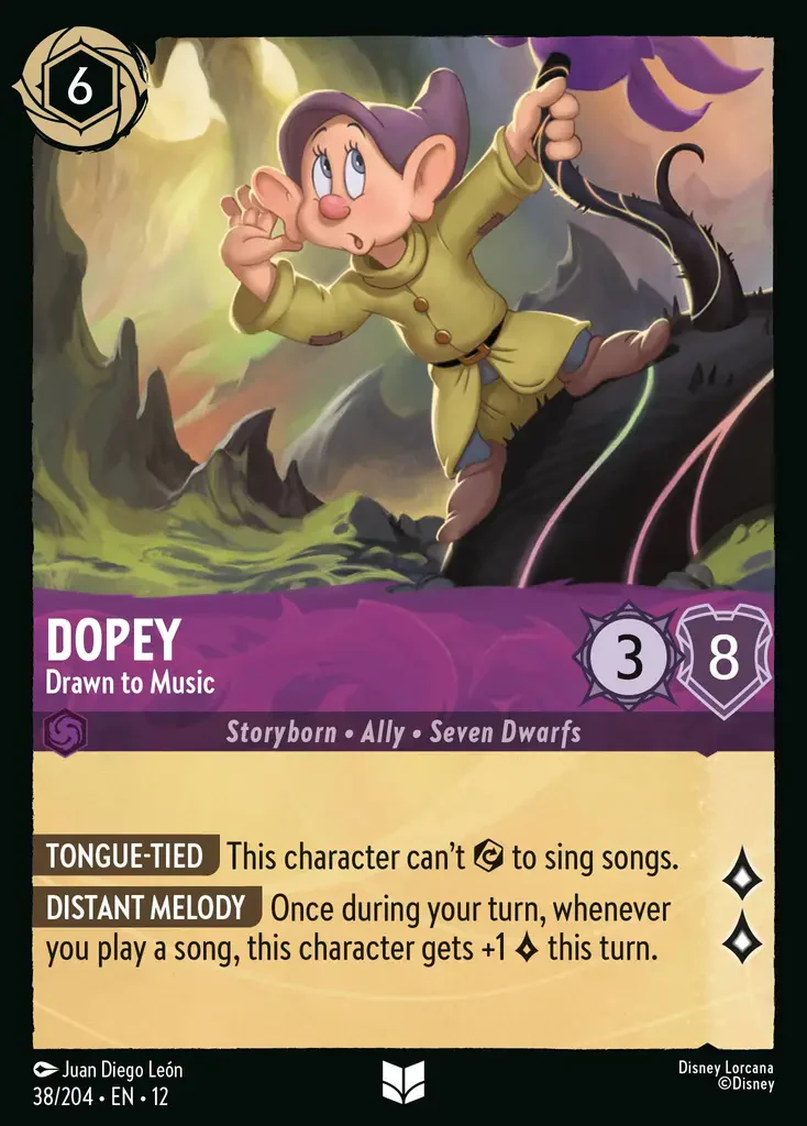 Dopey - Drawn to Music (Wilds Unknown 038/204) Uncommon