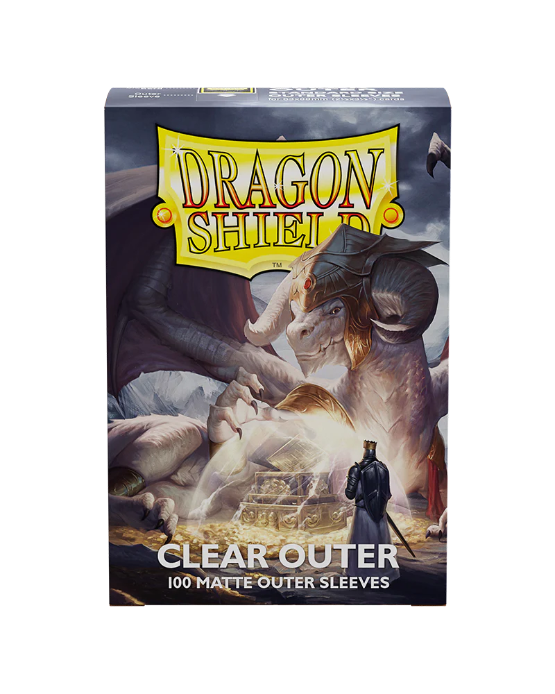 Dragon Shield: Standard - Matte Clear: Outer Sleeves  100 Count