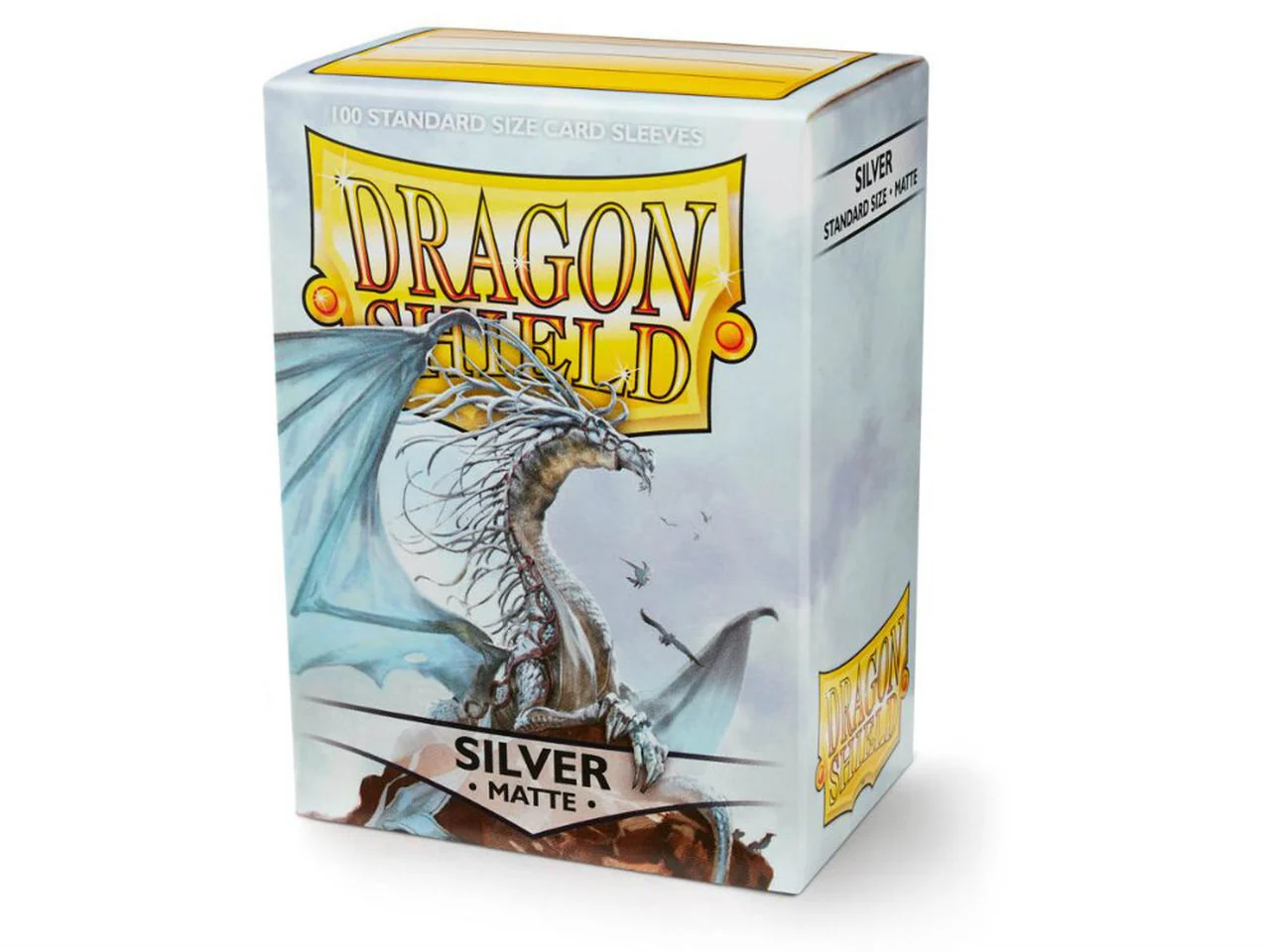 Dragon Shield: Standard - Matte: Silver 100 Count - Image 2
