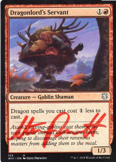 Dragonlord's Servant [#123] (AFC-U)[Artist Signature]
