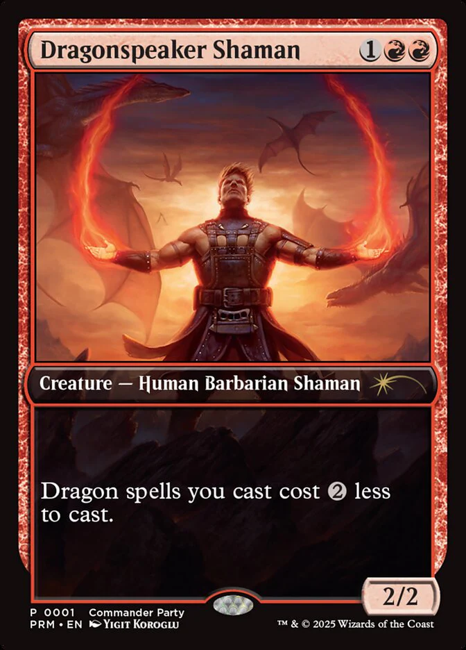 Dragonspeaker Shaman [#0001] (WPN-P) Foil Near Mint