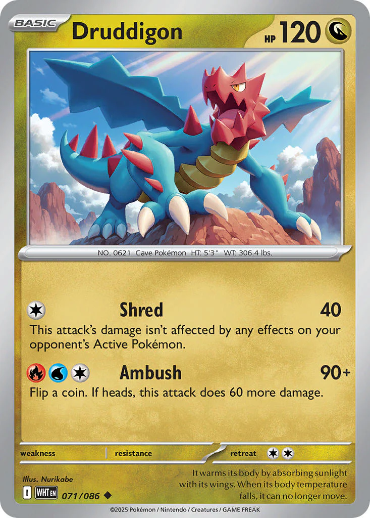 Druddigon (Poke Ball Pattern) - 071/086 (WHT) Uncommon