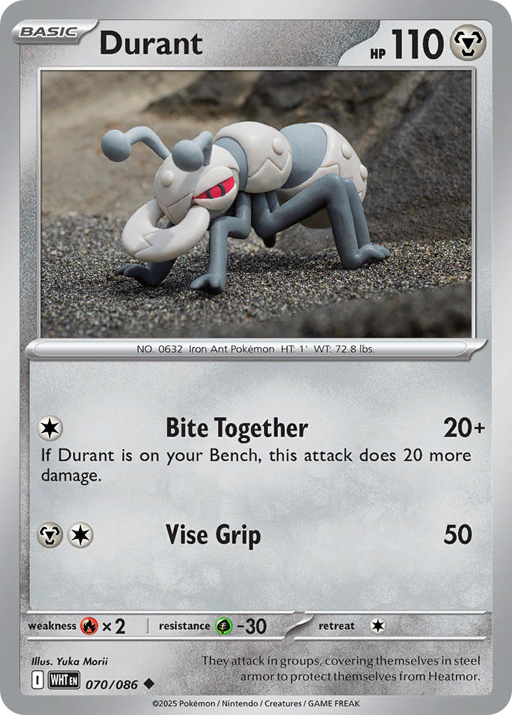 Durant (Master Ball Pattern) - 070/086 (WHT) Uncommon