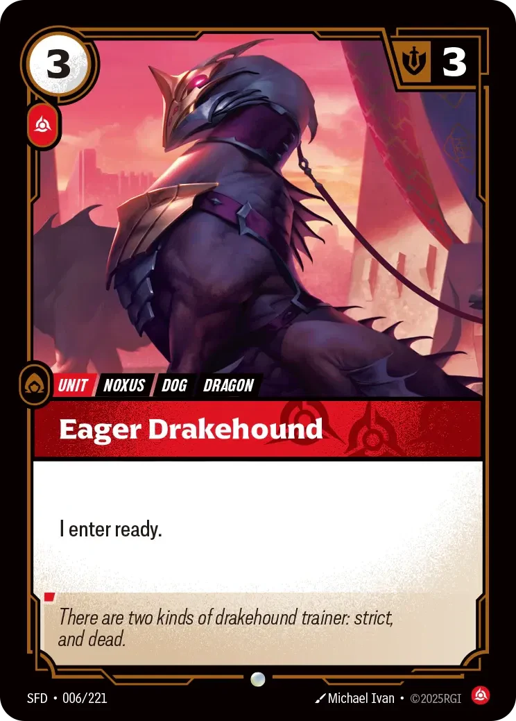 Eager Drakehound - 006/221 (SFD) Common