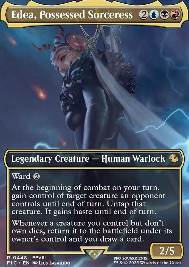 Edea, Possessed Sorceress [ #0448 Borderless ] (FIC-R) - Image 2