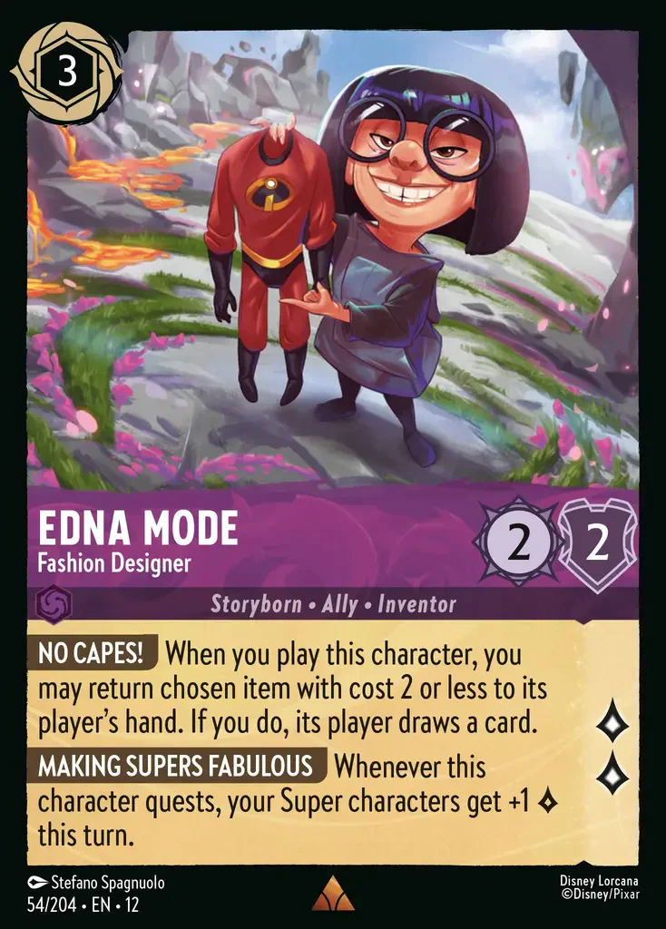 Edna Mode - Fashion Designer (Wilds Unknown 054/204) Rare