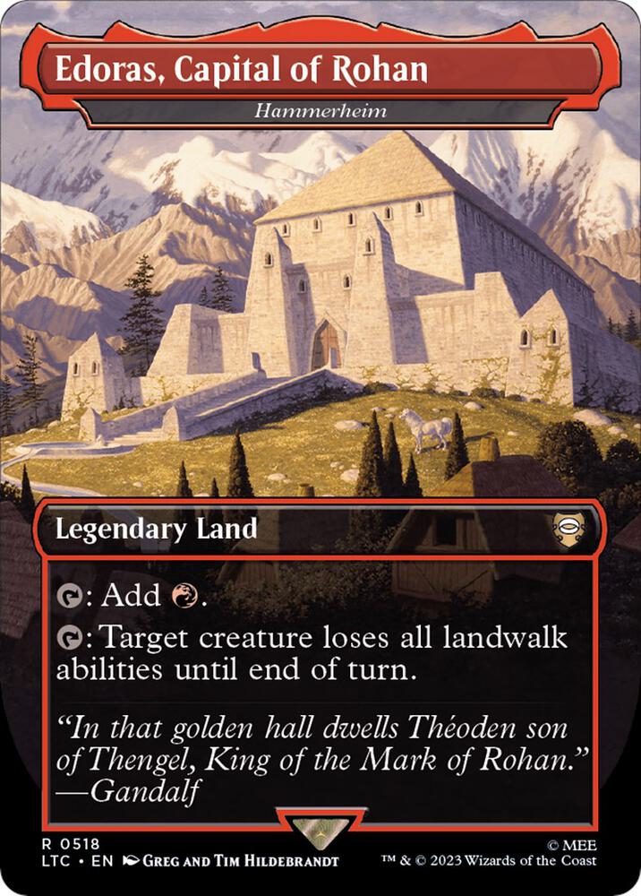 Edoras,  Capital of Rohan - Hammerheim [#0518 Holiday Collector Boosters] (LTC-R-Foil)