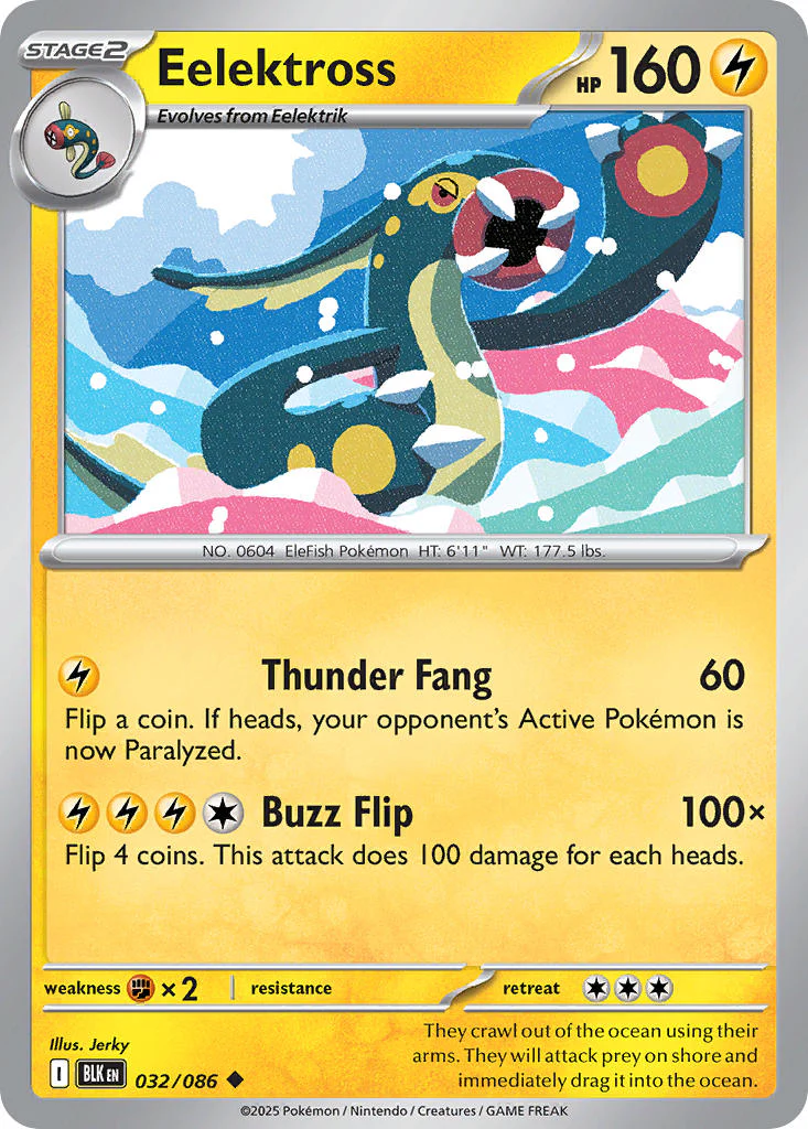 Eelektross (Poke Ball Pattern) - 032/086 (BLK) Uncommon