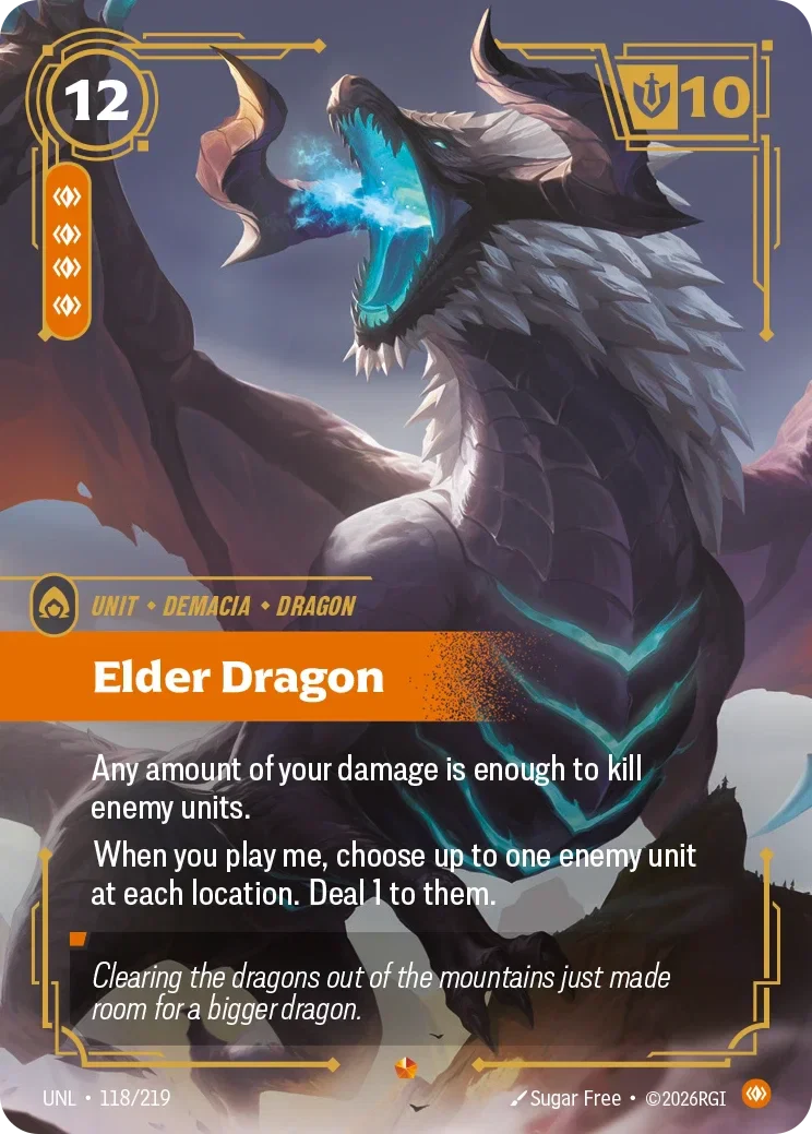 Elder Dragon - 118/219 (UNL)  Epic