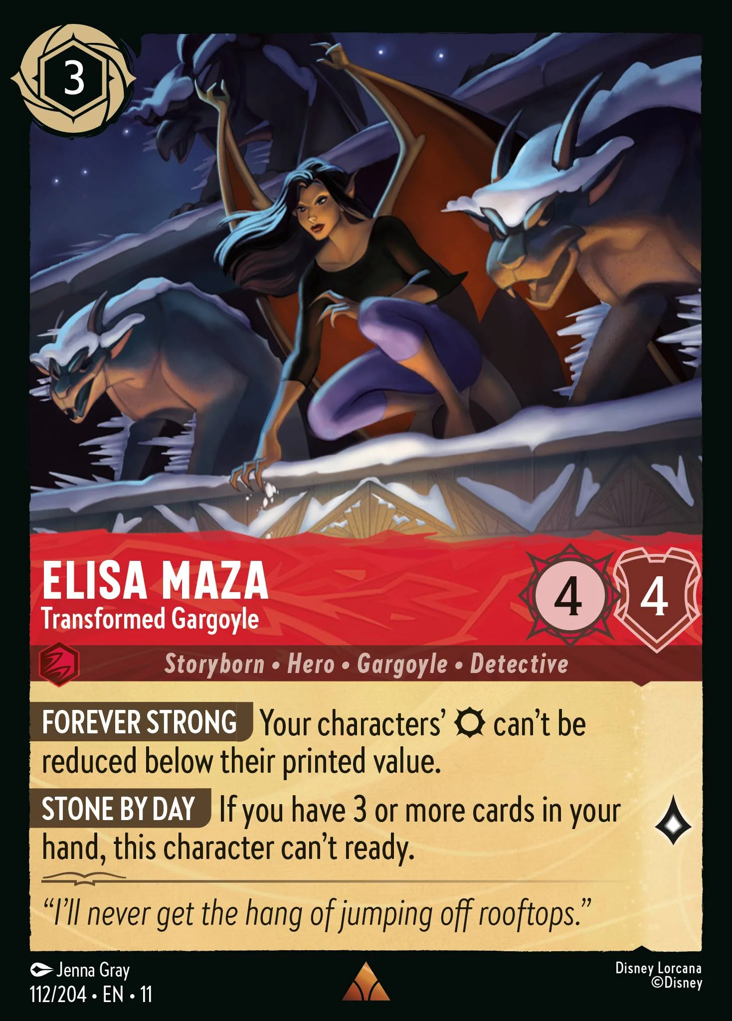 Elisa Maza - Transformed Gargoyle (112/204 - Winterspell)  Rare