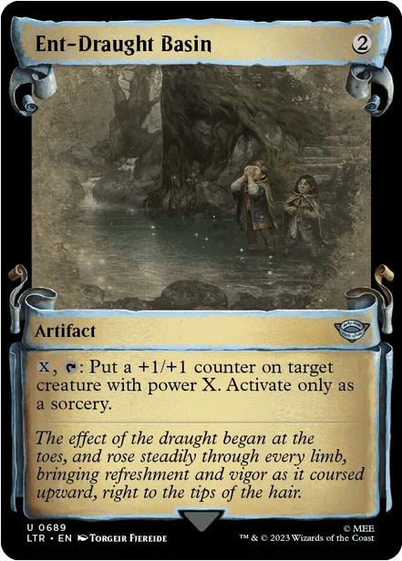 Ent-Draught Basin [#0689 Showcase Scrolls] (LTR-U-FOIL)