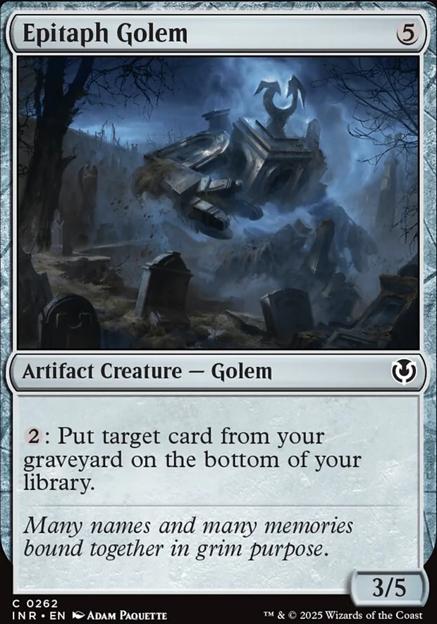 Epitaph Golem [ #0262 ] (INR-C)