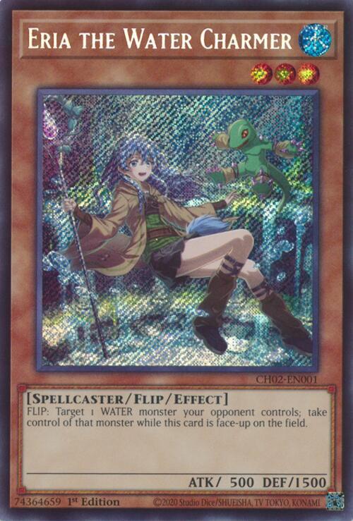 Eria the Water Charmer (CH02-EN001) Secret Rate - Near Mint 1st Edition