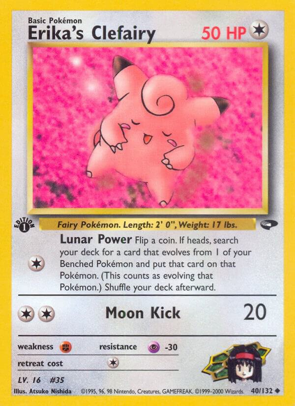 Erika's Clefairy - 40/132 (G2) Uncommon - Near Mint 1st Edition