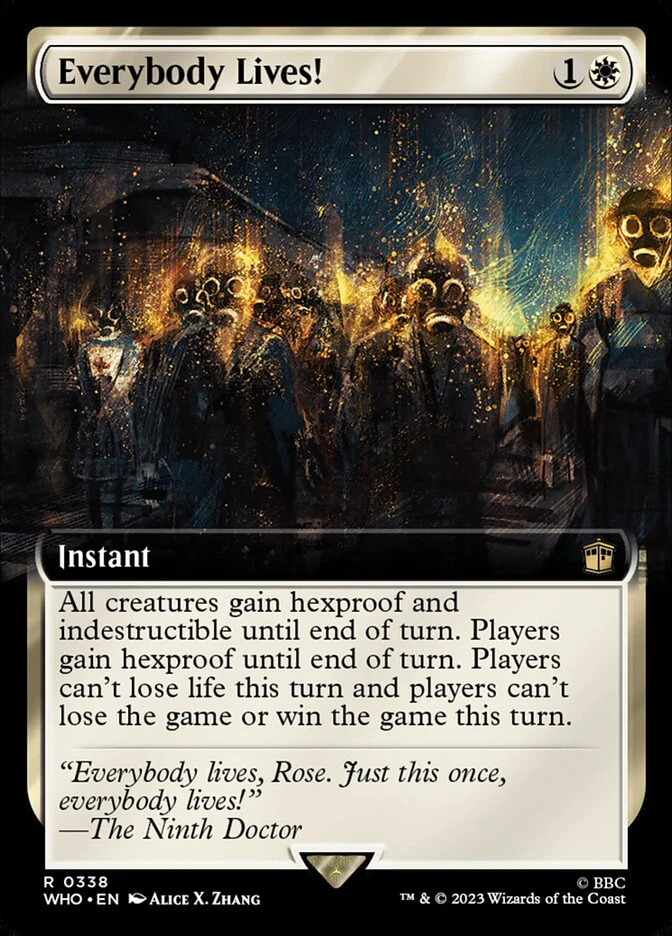 Everybody Lives! [#0338 Extended Art] (WHO-R-FOIL) Light Play