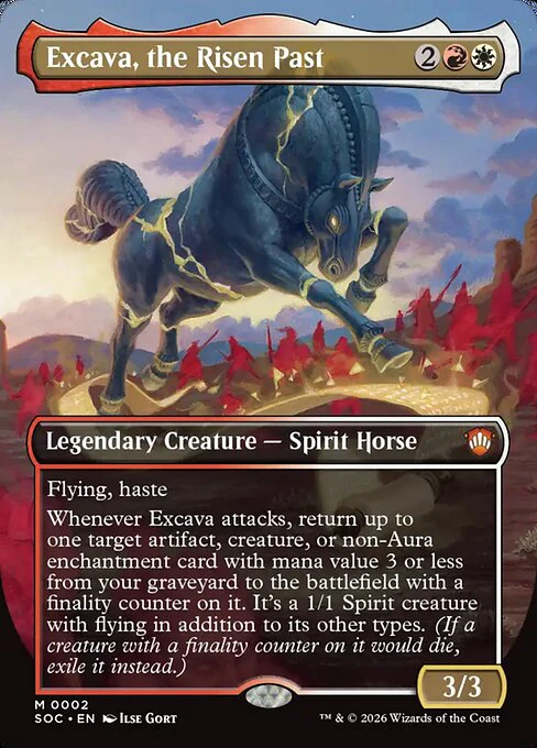 Excava, the Risen Past [ #0002 Borderless ] (SOC-M)