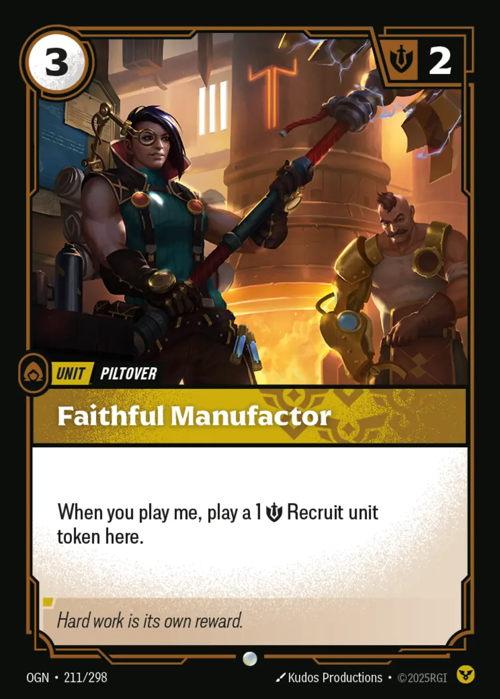 Faithful Manufactor - 211/298 (OGN) Common