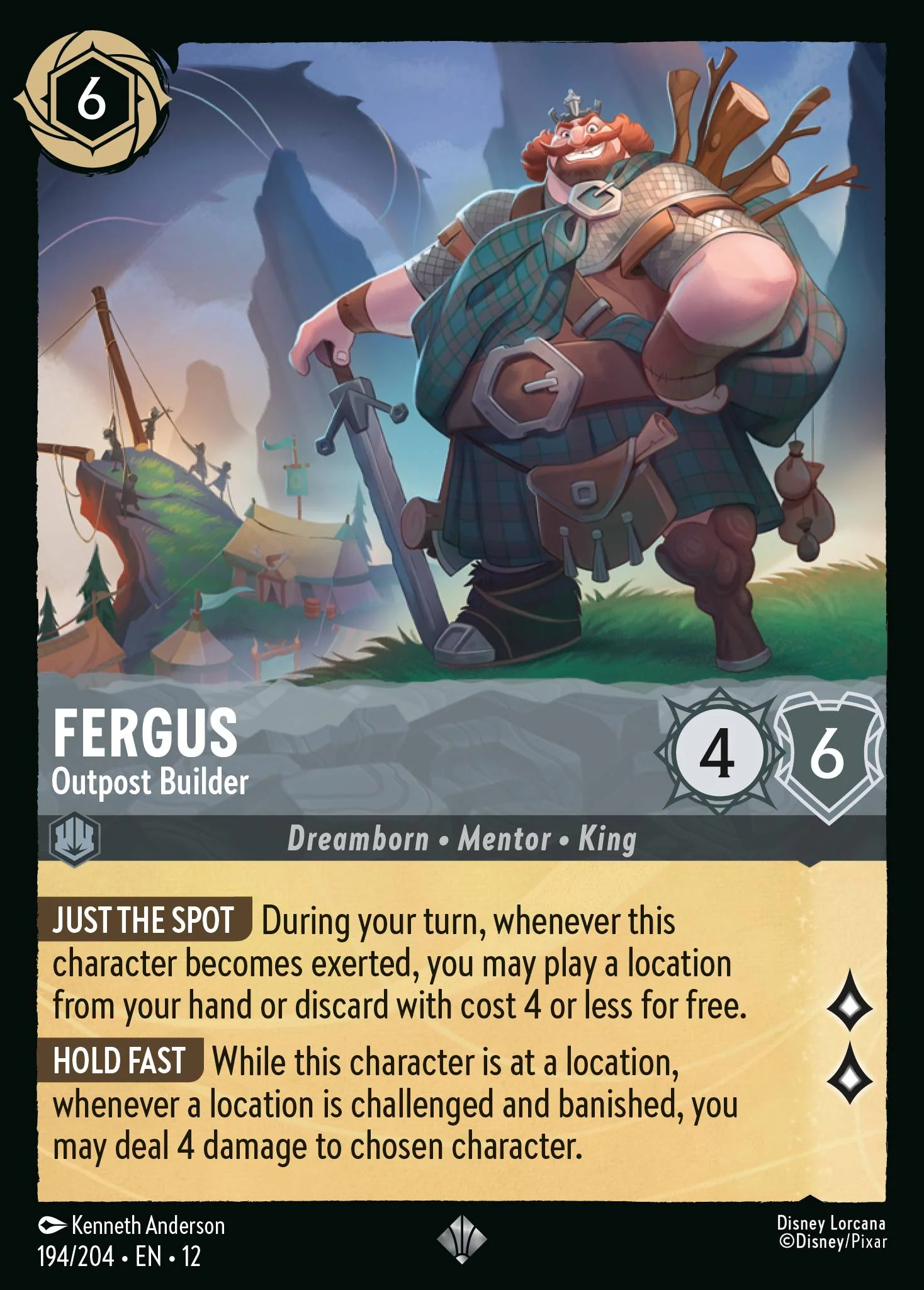 Fergus - Outpost Builder (Wilds Unknown - 194/204) Super Rare