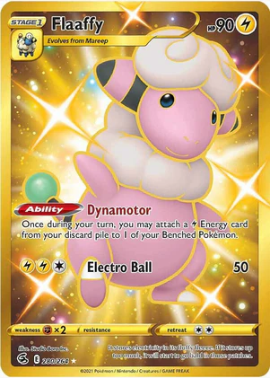 Flaaffy (Secret) - 280/264 (SWSH08) Secret Rare - Damaged Holofoil
